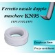 Ferretto nasale doppio per mascherine KN95 FFP1 FFP2 FFP3