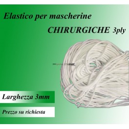 Elastico per mascherine chirurgiche 3ply