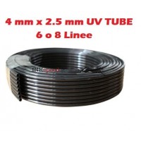 Tubo in pvc uv 4 mm x 2,5 mm 6 o 8 linee