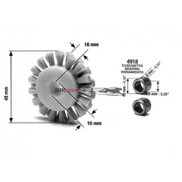 Ruota bianca a spazzola per carta KBA Rapida104 KBA Rapida105 KBA Rapida 142 KBA Rapida162