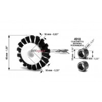 Ruota nera a spazzola per cartone KBA Rapida104 KBA Rapida105 KBA Rapida 142 KBA Rapida162