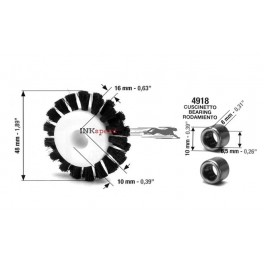 Ruota nera a spazzola per cartone KBA Rapida104 KBA Rapida105 KBA Rapida 142 KBA Rapida162