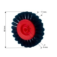 Ruota nera a spazzola Heidelberg SORM SORD SORS SM 72 SM 74 SM 102 SM XL 105