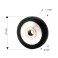 Ruota di trasporto in gomma dura Heidelberg  SM 72 - 74 - 102 - 105XL