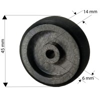 Ruota di trasporto in plastica e gomma Roland 700 Mabeg