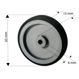 Ruota di trasporto in plastica e gomma Roland Ultra Mabeg