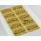 Poliestere adesivo oro matt frontale 50my formato 32X45