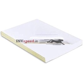 Carta adesiva VELLUM bianca frontale formato A3+(33x48) 73 gr
