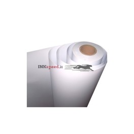 Pvc Printjet monomerico bianco opaco 100µ adesivo acrilico permanente bubble free