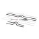 Appendini metallici con lunetta per spirali wire
