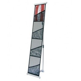 Espositore Portadepliant da terra  A4 8 Tasche in rete